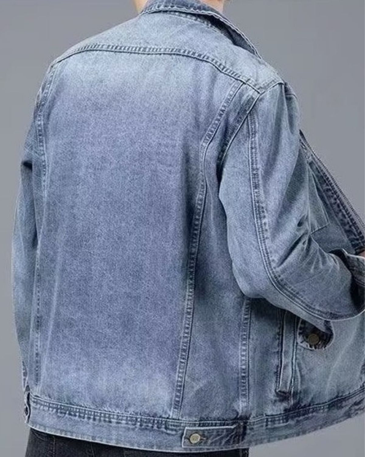 Archie - Casual Washed Zip Denim Jacket for Men