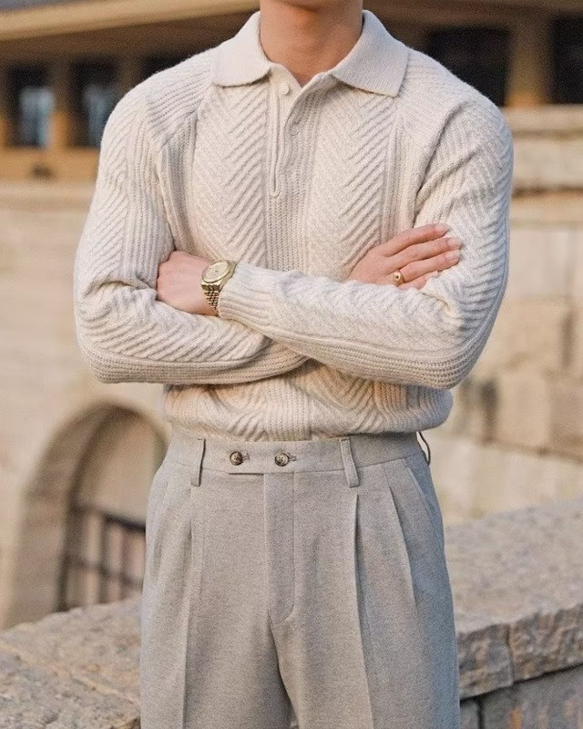 Anthony - Fashionable Long-Sleeve Knitwear for Men