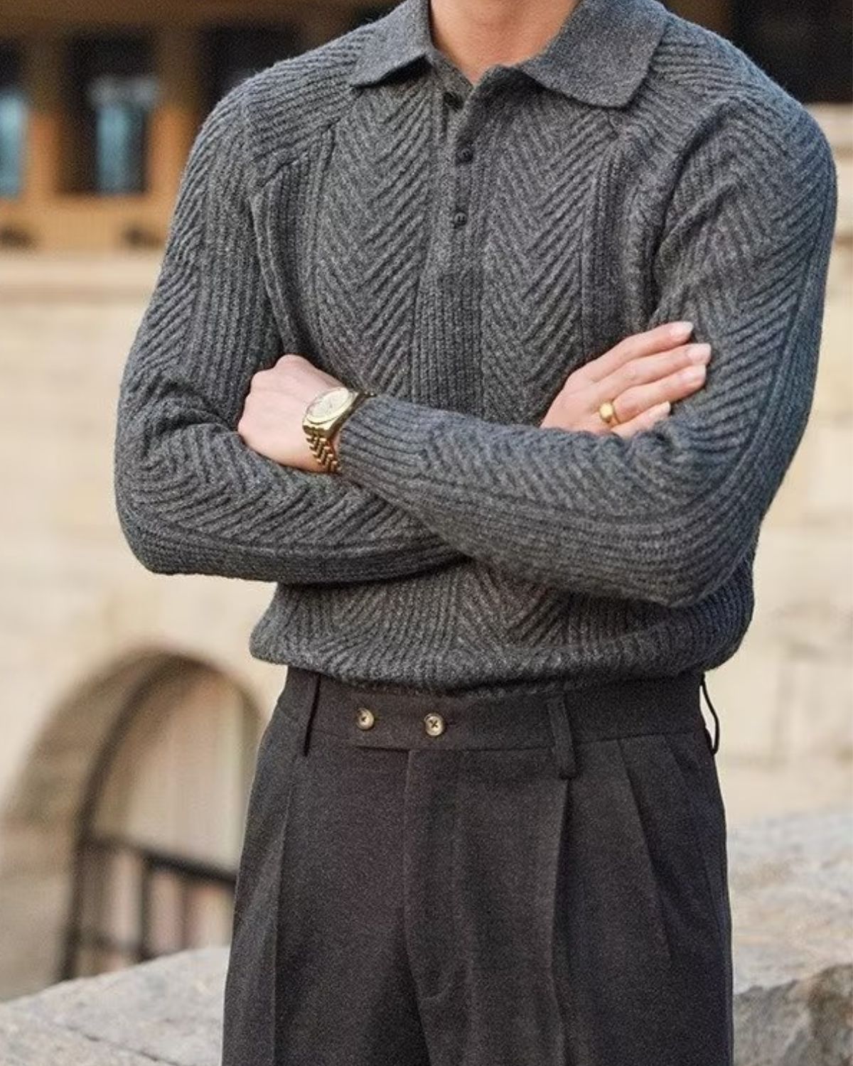 Anthony - Fashionable Long-Sleeve Knitwear for Men