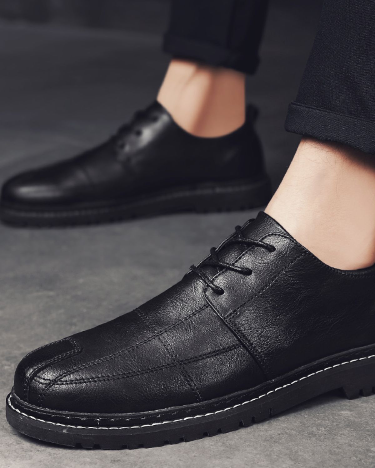 Leo - Classic Black Shoes for Men