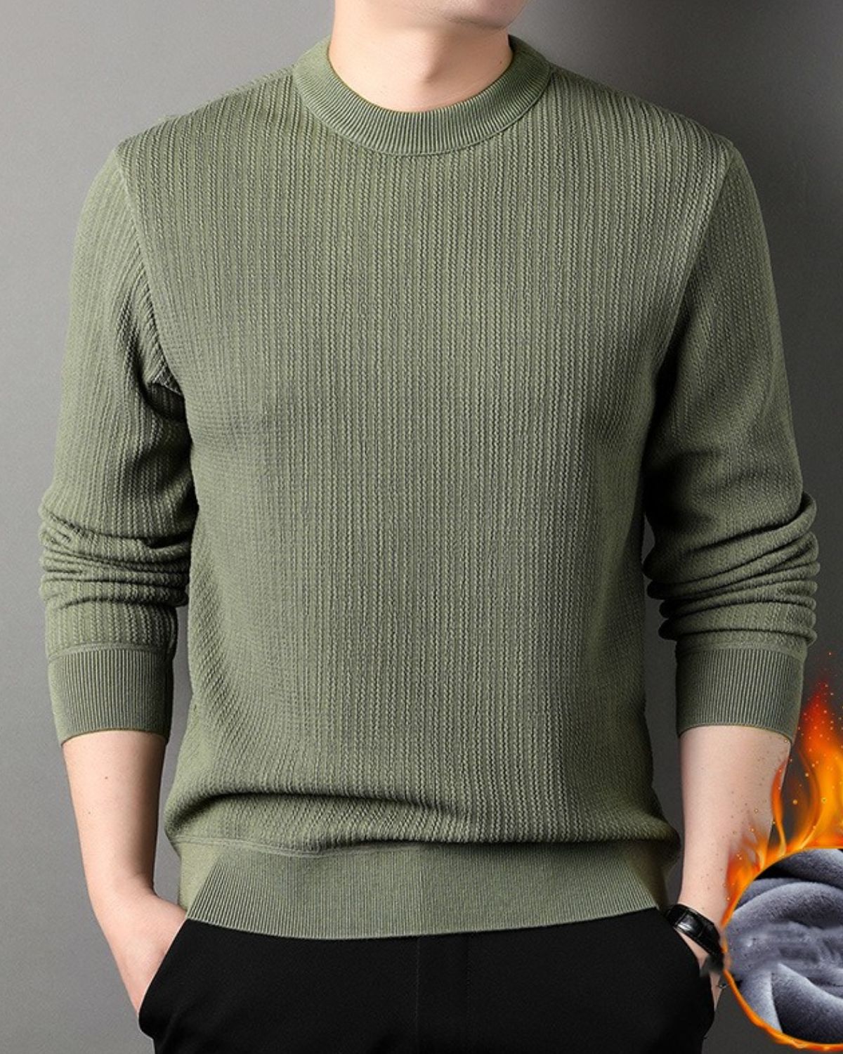 Edward - Round Neck Jumper for Men