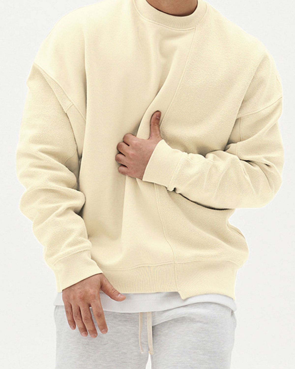 Elias - Casual Round Neck Jumper for Men