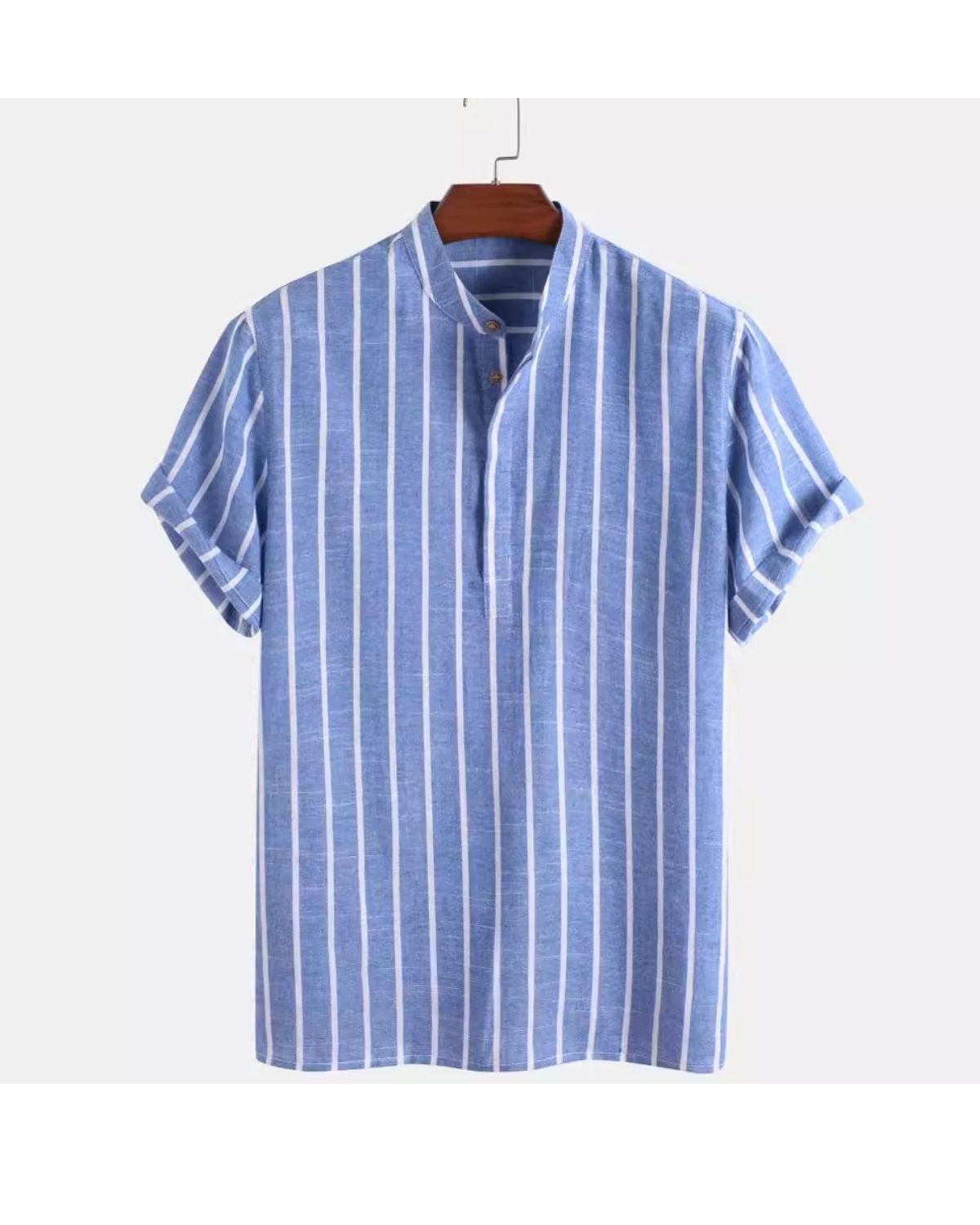 Benedict - Classic Short Sleeve Linen Button-Up for Men