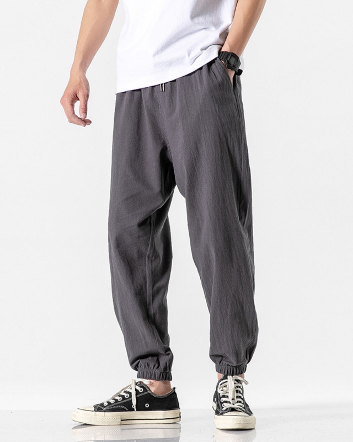 Eren - Casual Relaxed Fit Cotton Joggers for Men