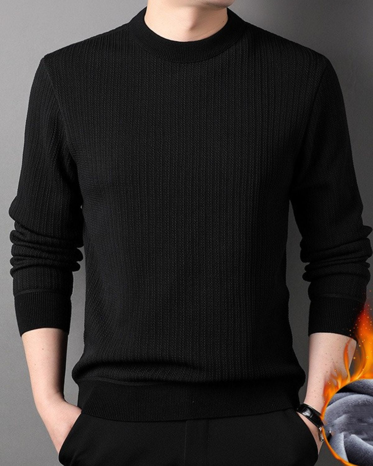 Edward - Round Neck Jumper for Men