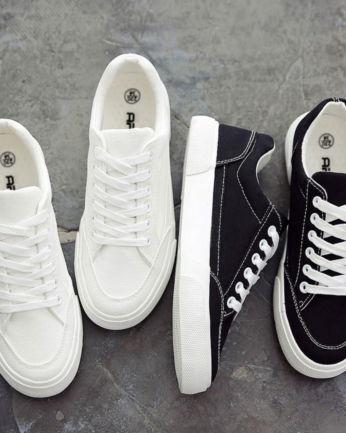 Zymic - Trendy Canvas Low-Top Sneakers for Men