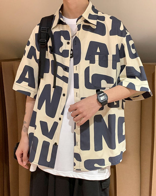 Hudson - Stylish Hip-Hop Short-Sleeve Shirt for Men