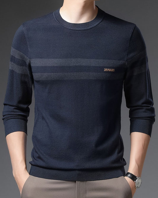 Brian - Elegant Round Neck Jumper for Men
