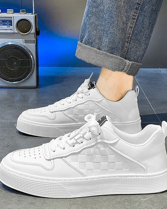 Dominic - Stylish Plaid Sneakers for Men