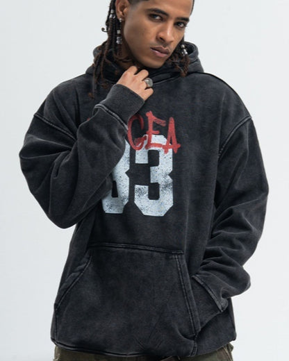 Nelson - Casual Washed Vintage Hoodie for Men