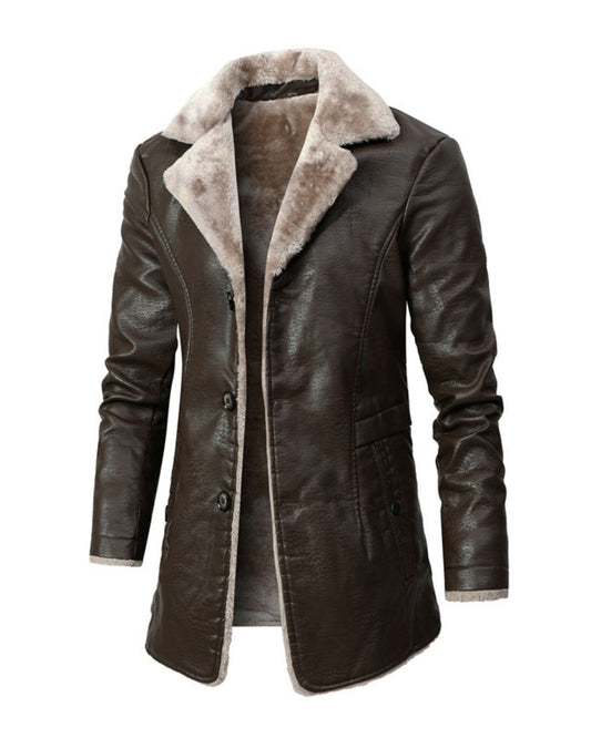 Sebastian - Fashionable Winter Leather Jacket for Men