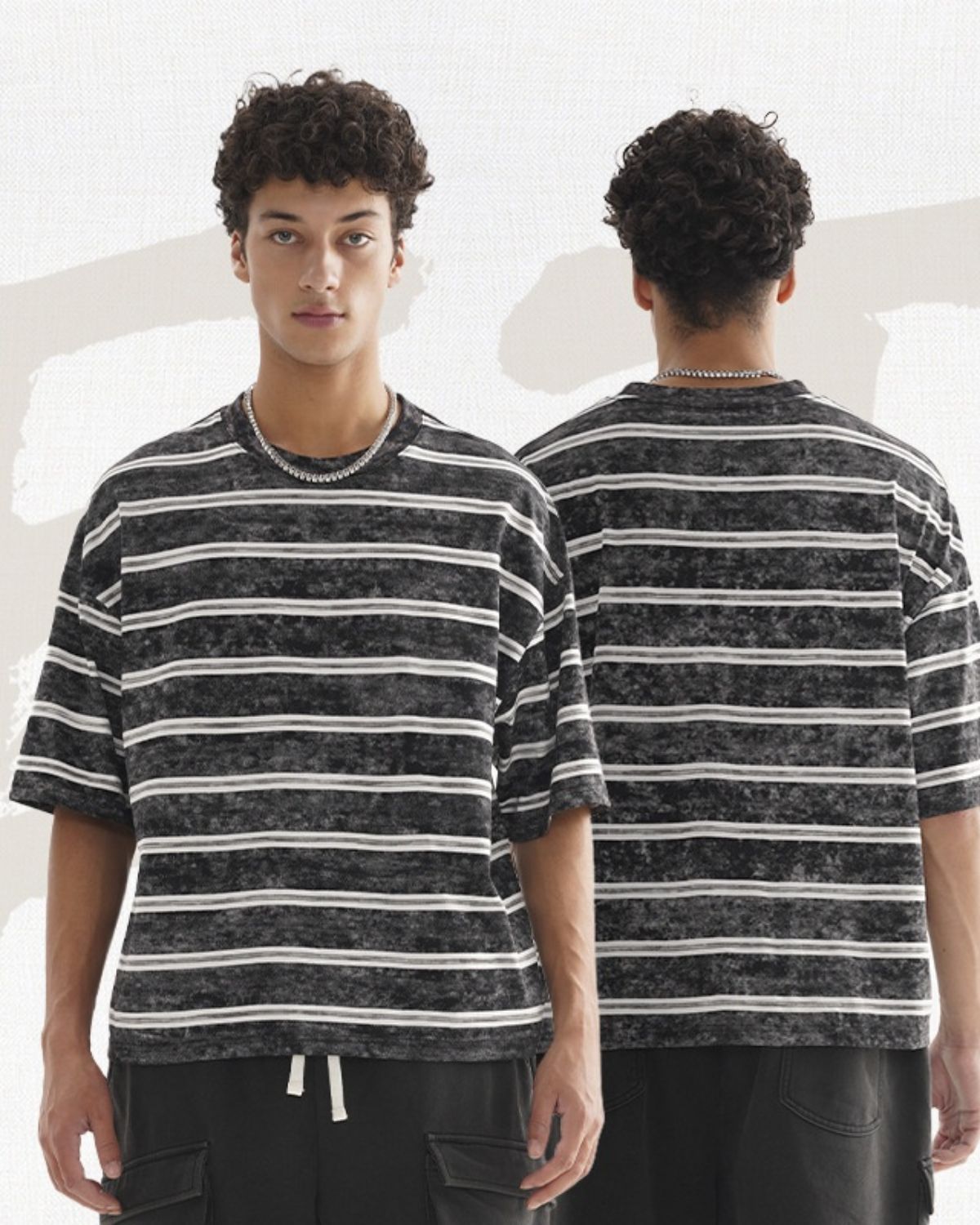 Roland - Stylish Retro Striped T-Shirt for Men