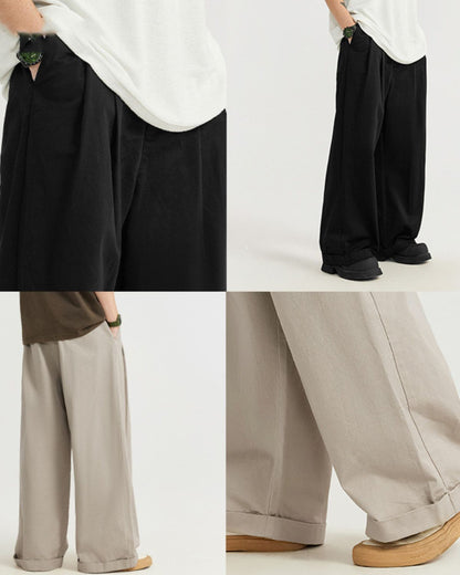 Kai - Stylish Wide Leg Trousers for Men