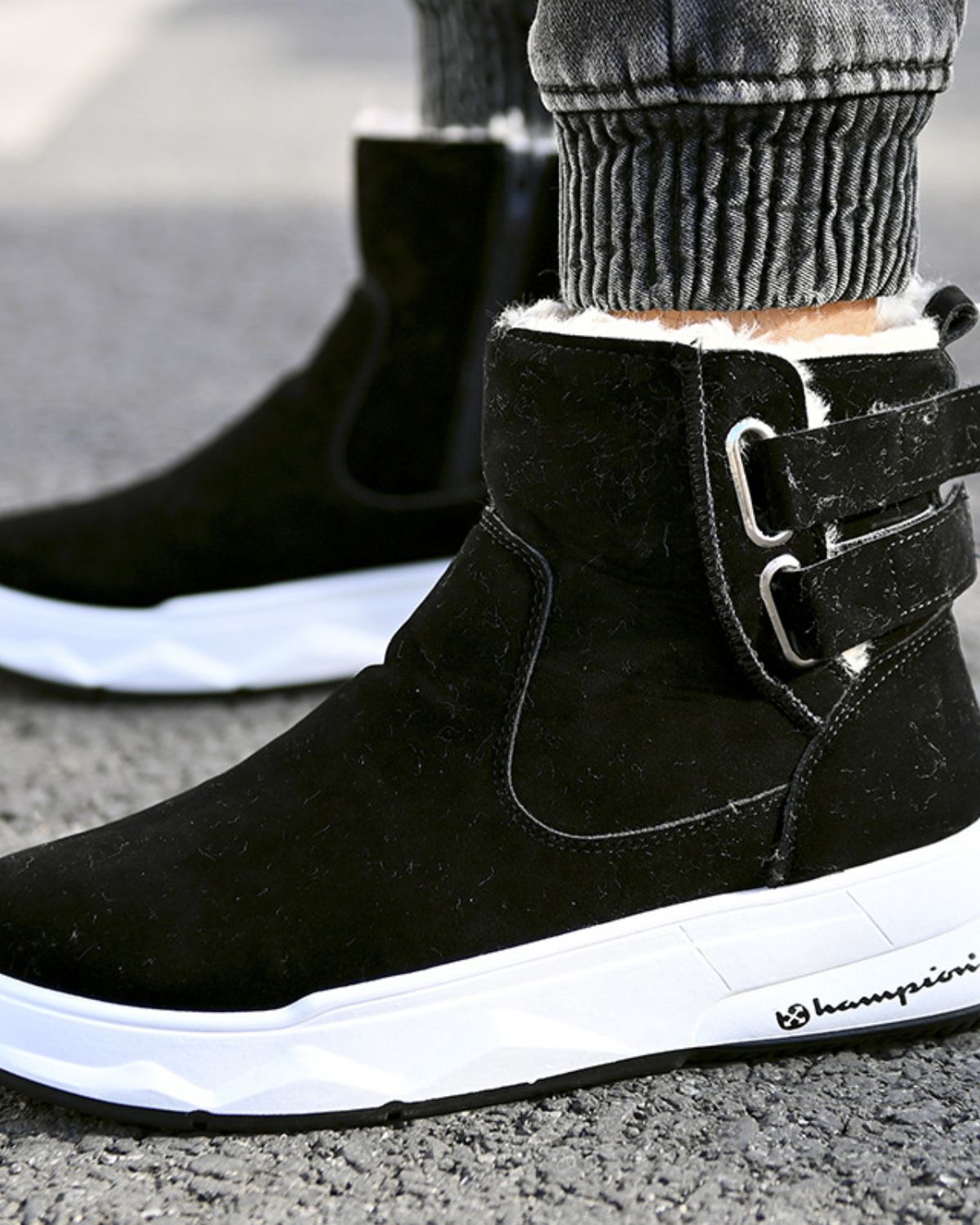 Frederick - Cosy Velvet-Lined Snow Boots for Men