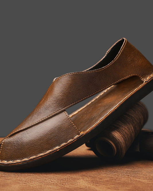 Abel - Classic Rustic Charm Leather Sandals for Men