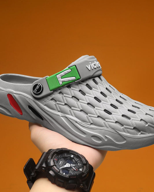 Aga - Classic Air-Flow Sport Clogs with Color Accents for Men