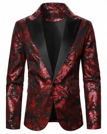 Dillon - Stylish Metallic Print Suit Jacket for Men