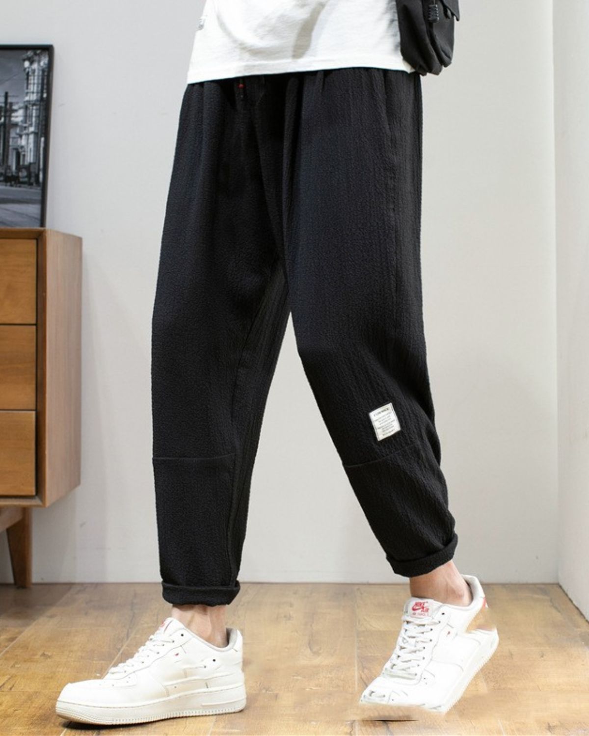 Dustin - Trendy Ice Silk Cropped Trousers for Men