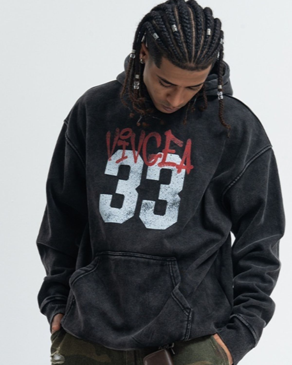 Nelson - Casual Washed Vintage Hoodie for Men
