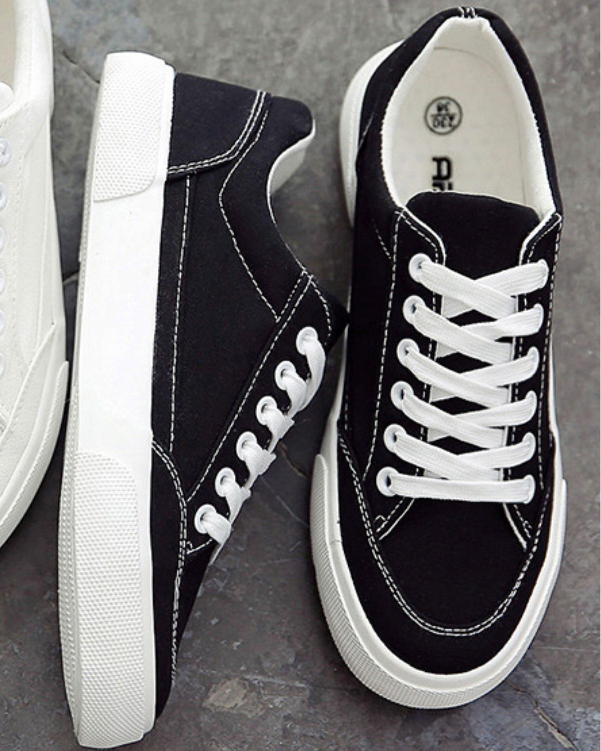 Zymic - Trendy Canvas Low-Top Sneakers for Men