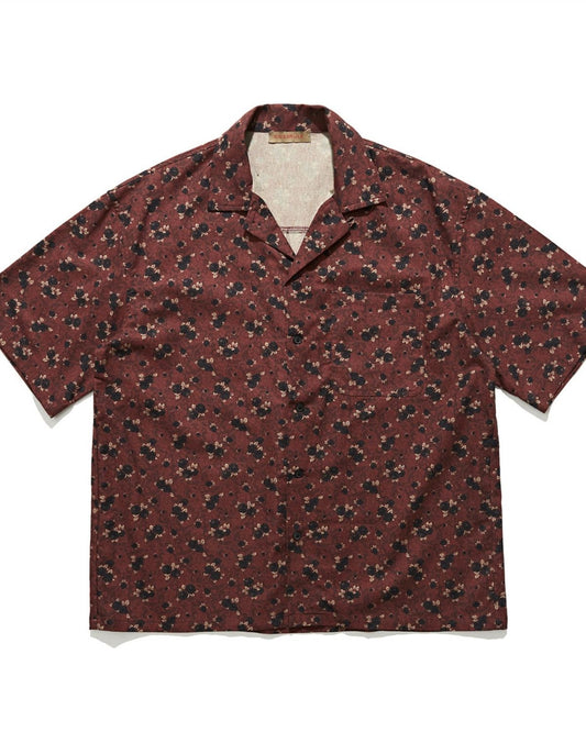 Jerico - Vintage Floral Print Button-Up Shirt for Men