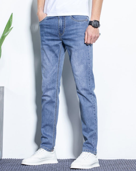 Fernan - Modern Fit Light Wash Jeans for Men
