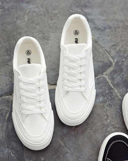 Zymic - Trendy Canvas Low-Top Sneakers for Men