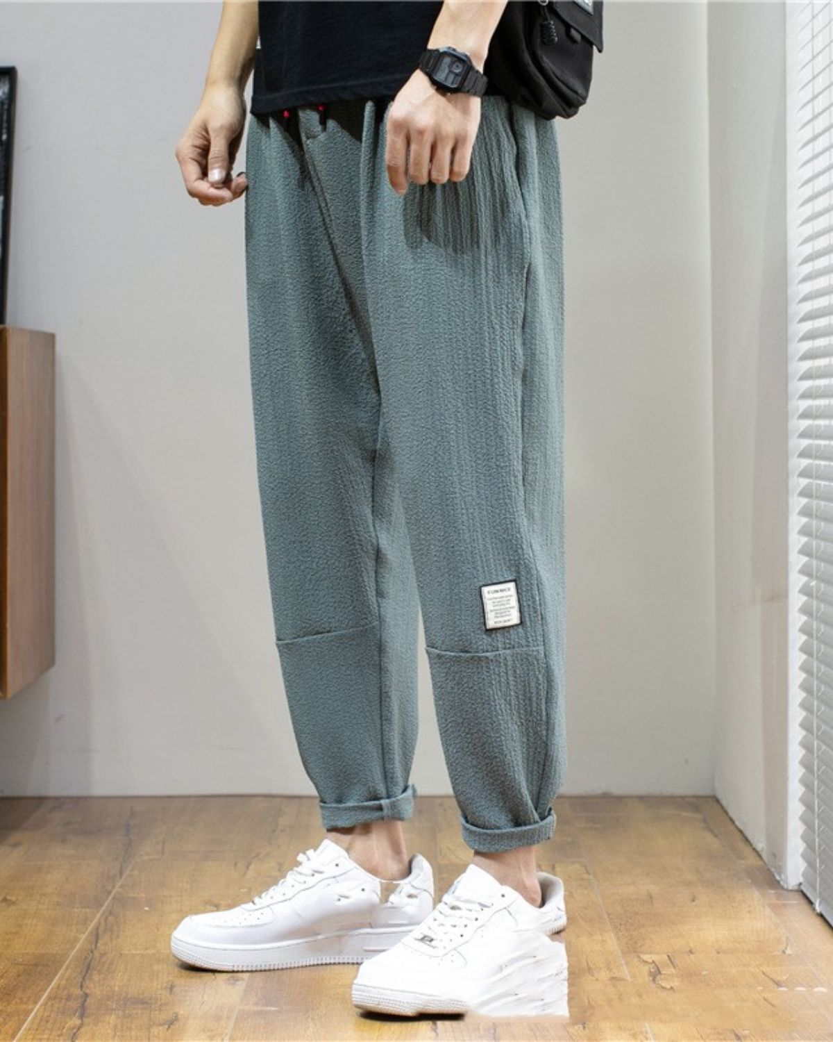 Dustin - Trendy Ice Silk Cropped Trousers for Men