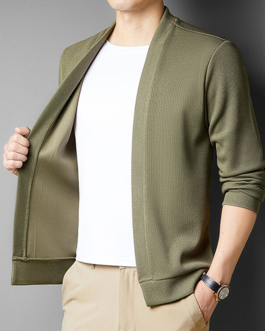 Benjamin - Casual Lightweight Collarless Cardigan for Men