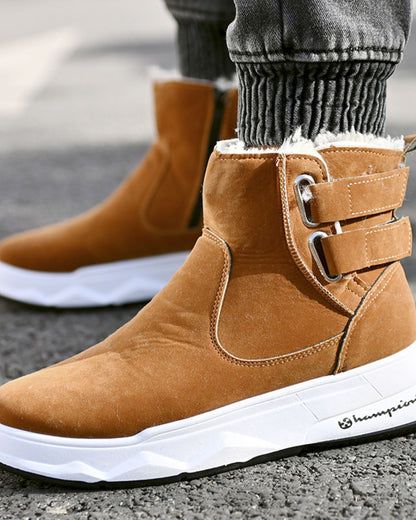Frederick - Cosy Velvet-Lined Snow Boots for Men