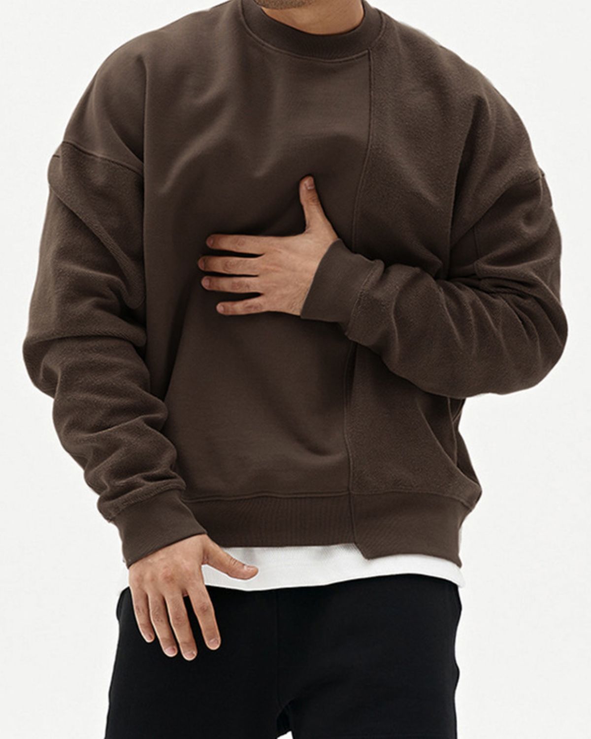Elias - Casual Round Neck Jumper for Men