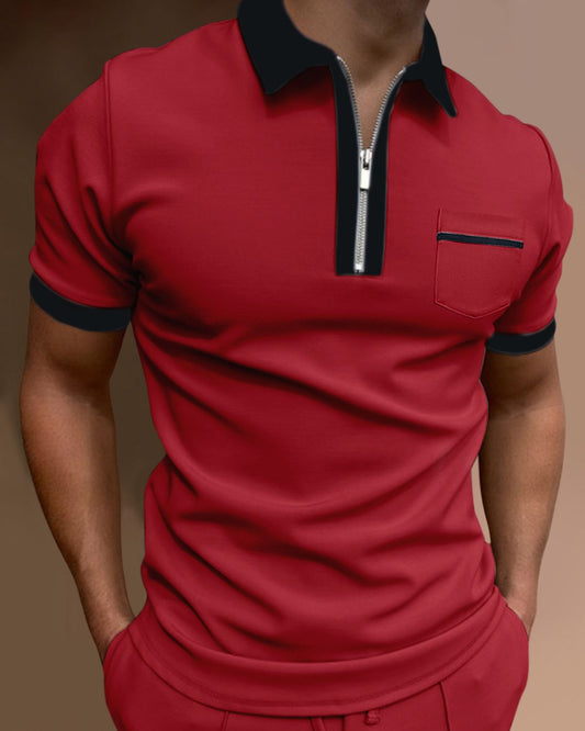 Ibrahim - Trendy Slim-Fit Pocket T-Shirt for Men