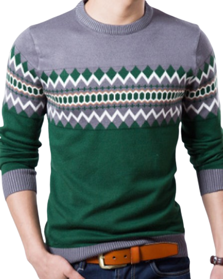 Clark - Casual Trendy Slim Round Sweater