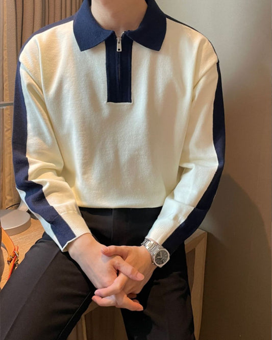 Dylan - Stylish Half-Zip Jumper for Men