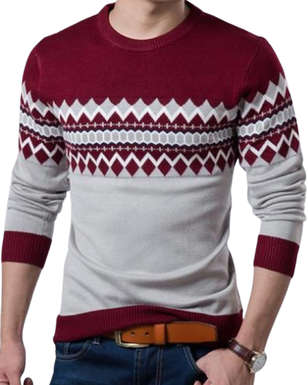 Clark - Casual Trendy Slim Round Sweater